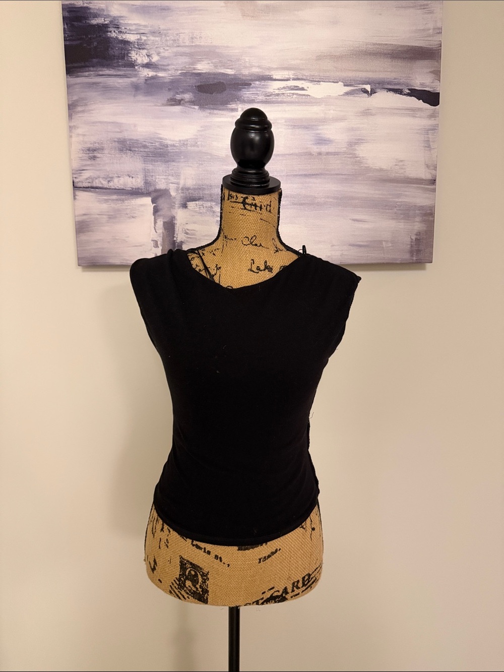 Black Backless Women's Top - Classic Fit